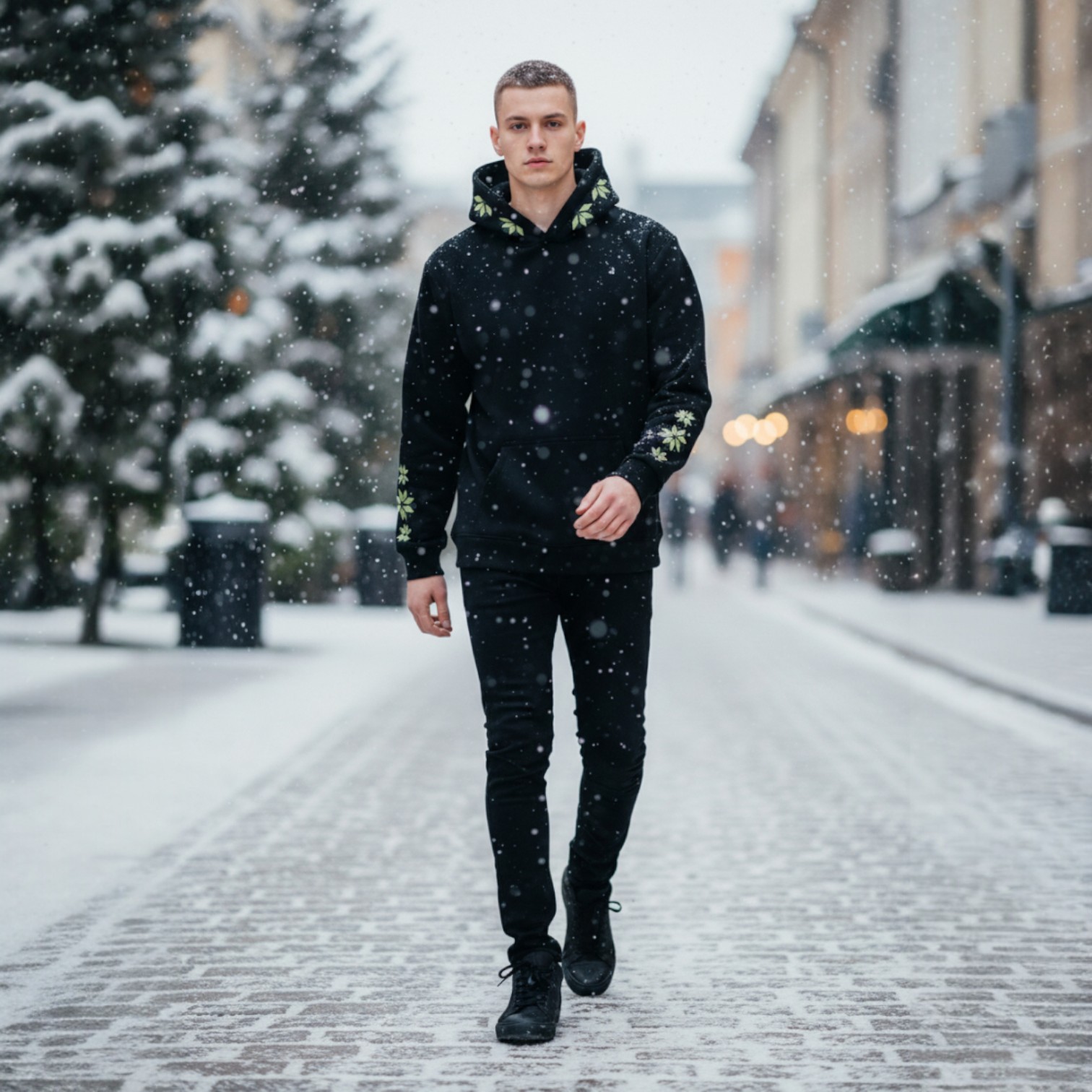 ТЪМНО СИН АНОРАК С ШЕВИЦИ