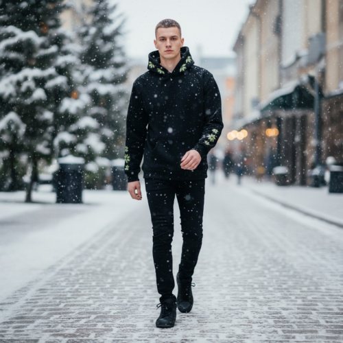ТЪМНО СИН АНОРАК С ШЕВИЦИ